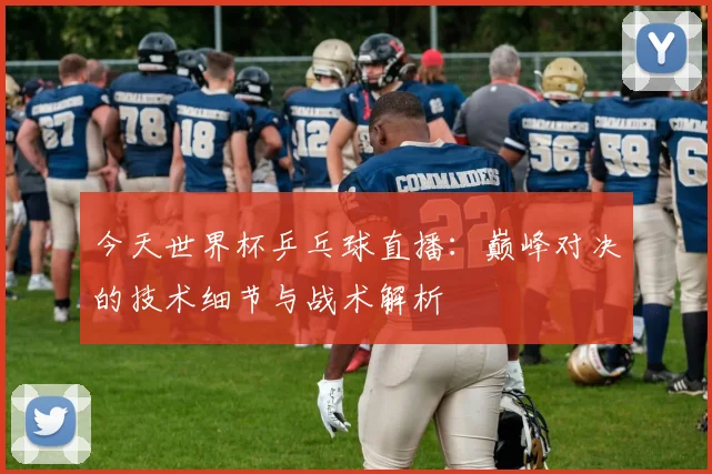 今天世界杯乒乓球直播：巅峰对决的技术细节与战术解析